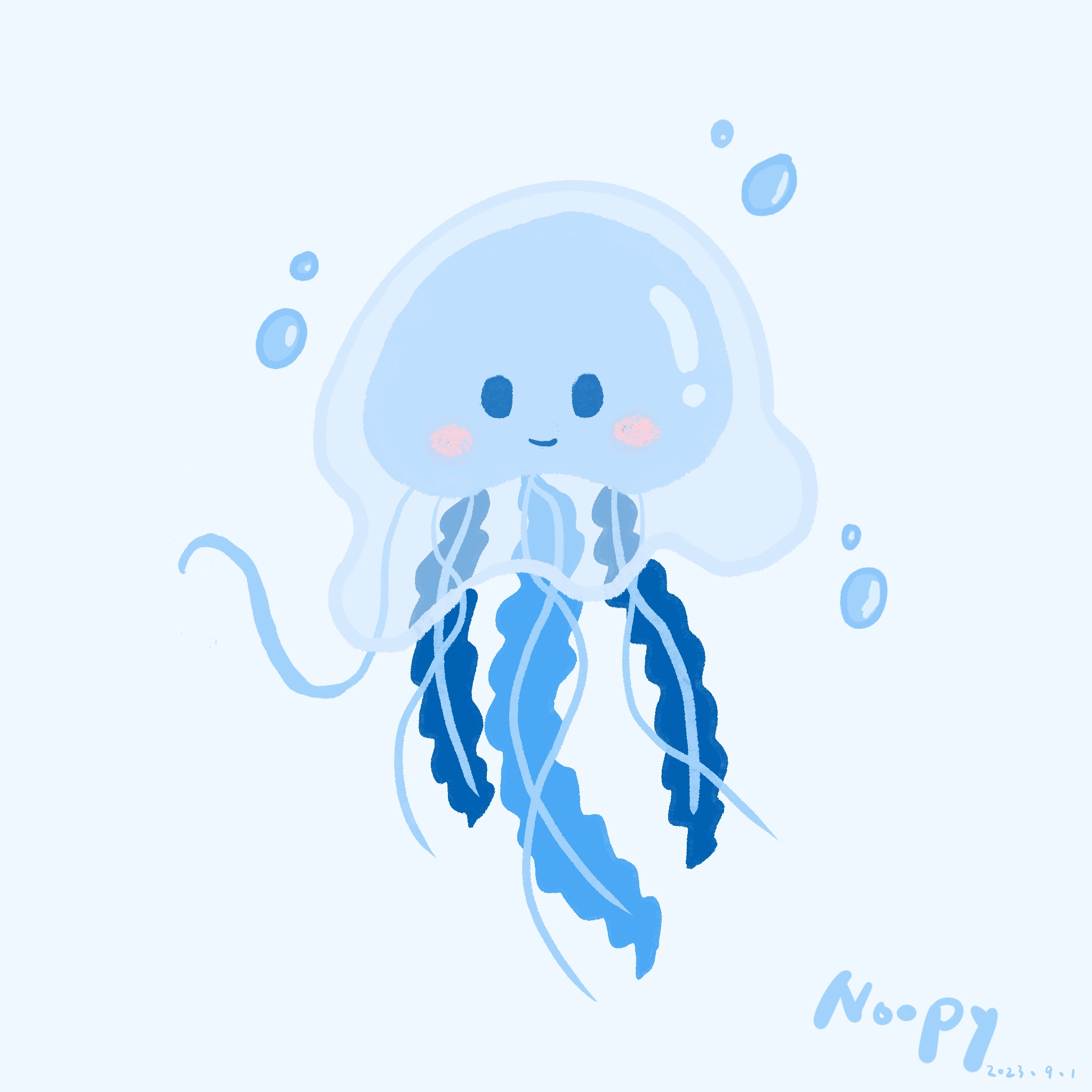 2023_電繪_0901水母