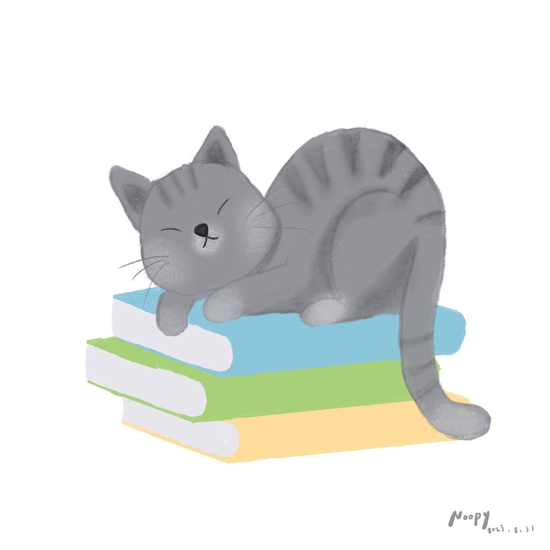 書上的貓