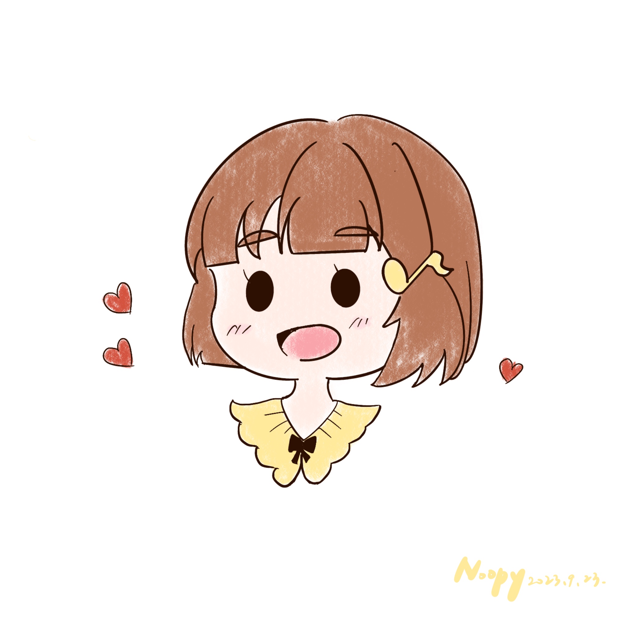 音符髮夾