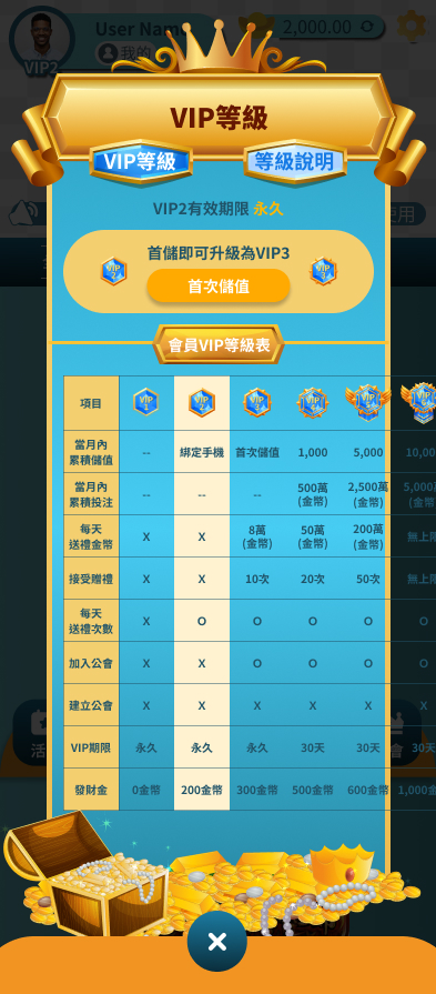 VIP 等級